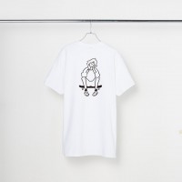 長場雄 Yu Nagaba - T-shirt "Skater"　White YN200110 官方授權